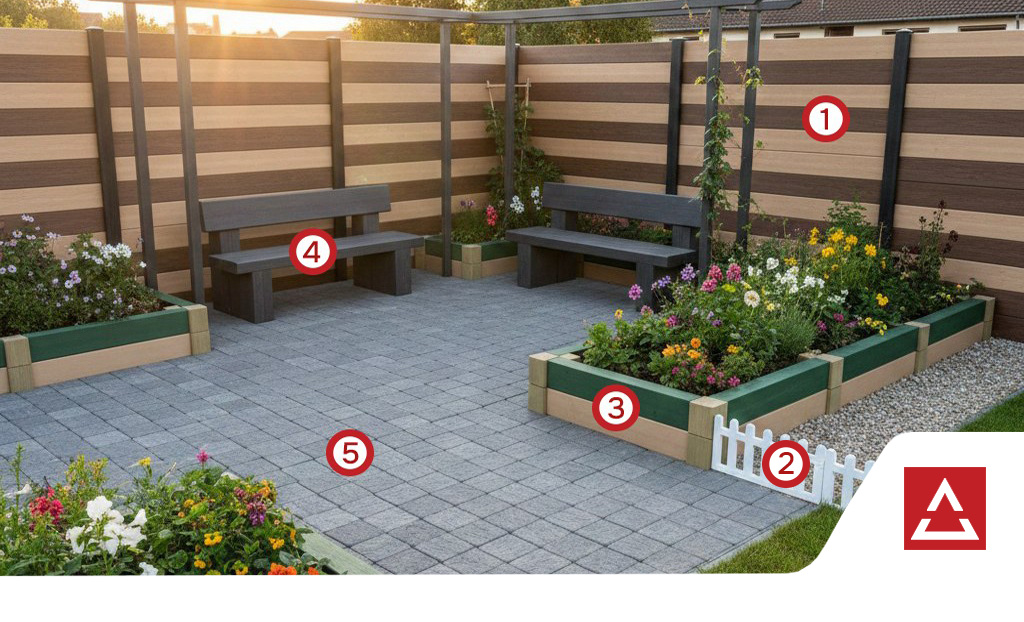 Несколько способов использования пластиковых досок