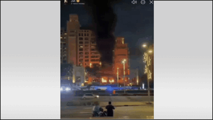    Юлия Вавилова показала, что творилось рядом с её домом. Видео: ТГ-канал @kaliyuogatoday