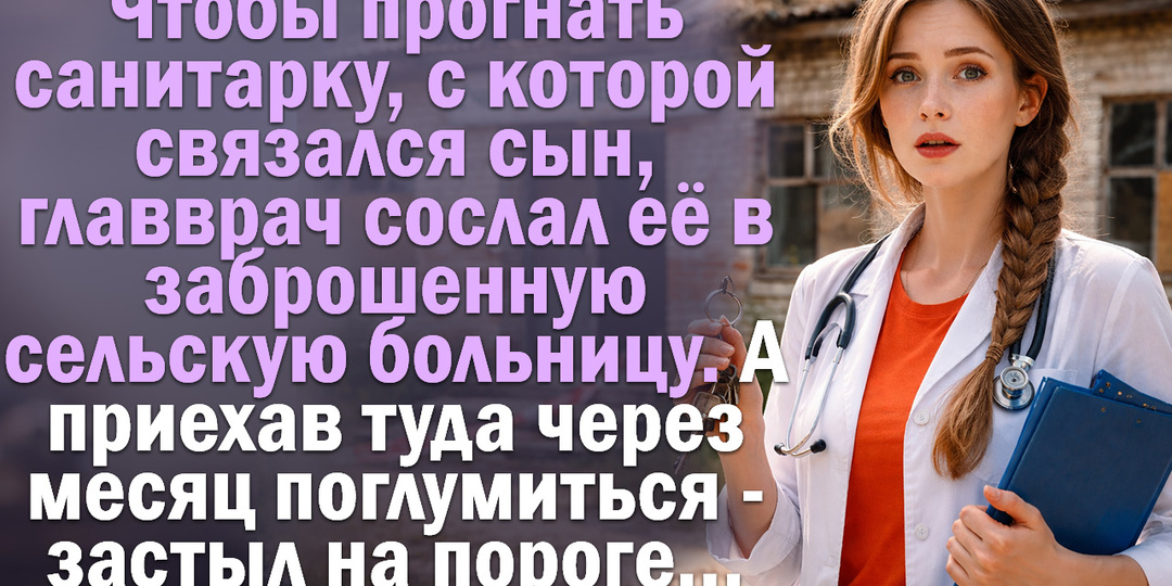 Чтобы прогнать санитарку, с которой связался сын, главврач сослал её в заброшенную сельскую больницу.