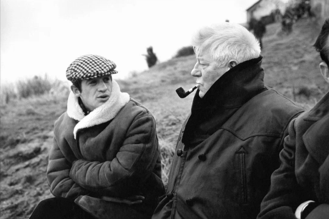 Жан-Поль Бельмондо и Жан Габен в фильме «Обезьяна зимой»