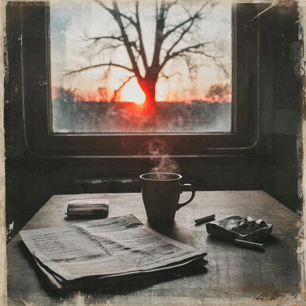 За окном уже вовсю орал рассвет. А на столе тихо тлел вчерашний день