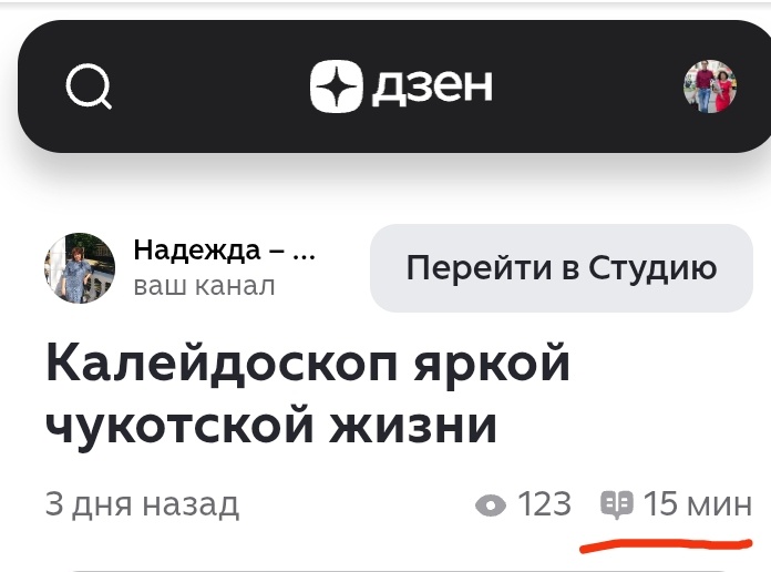 Скрин автора канала