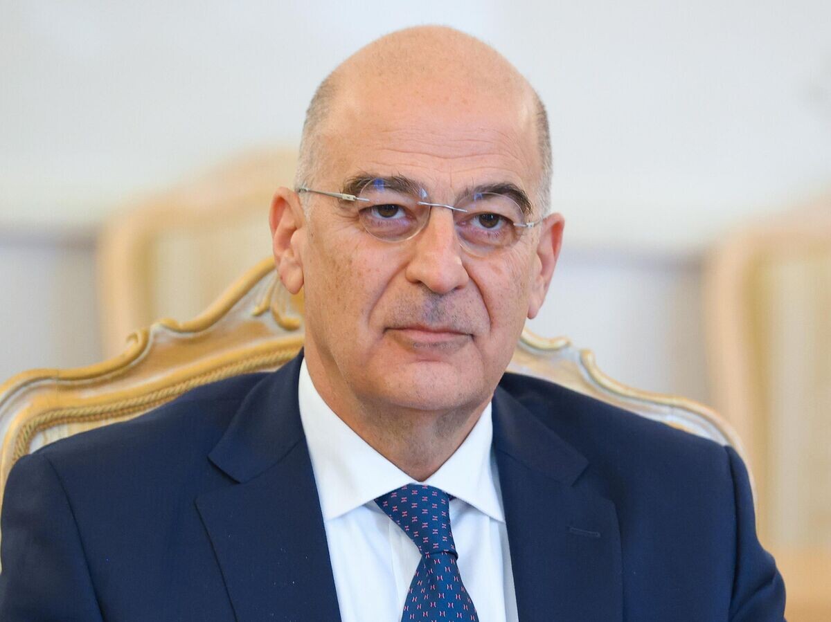    Глава МИД Греции Никос Дендиас во время переговоров с министром иностранных дел РФ Сергеем Лавровым в Москве | © РИА Новости / Пресс-служба МИД РФ