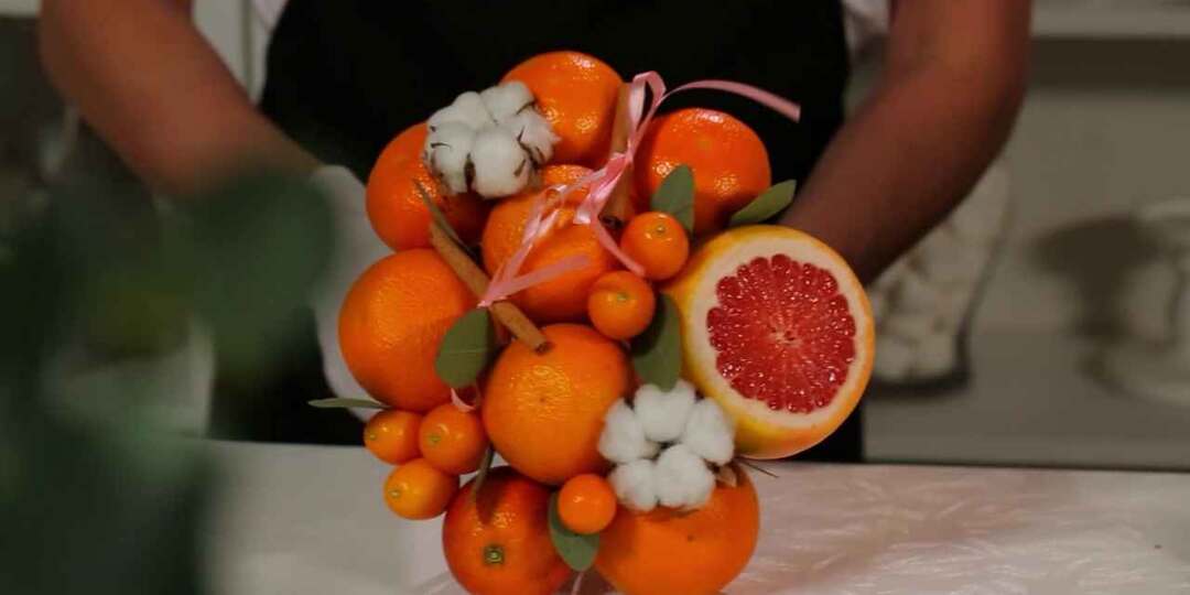 Букет из цитрусовых фруктов