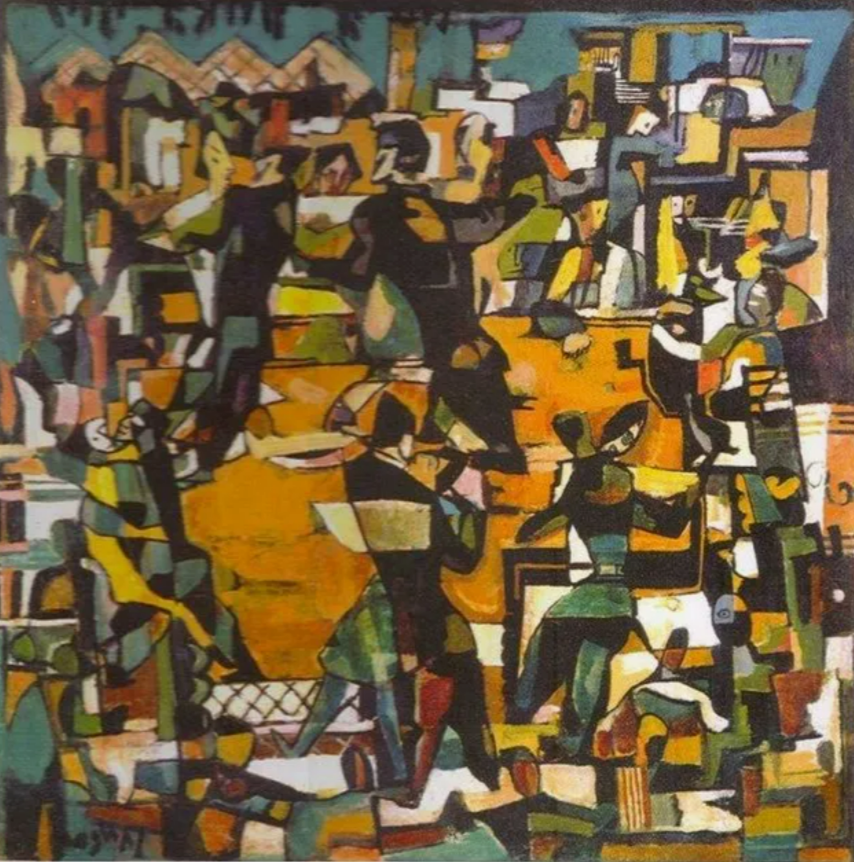 Марсель Янко. Бал в Цюрихе. 1917