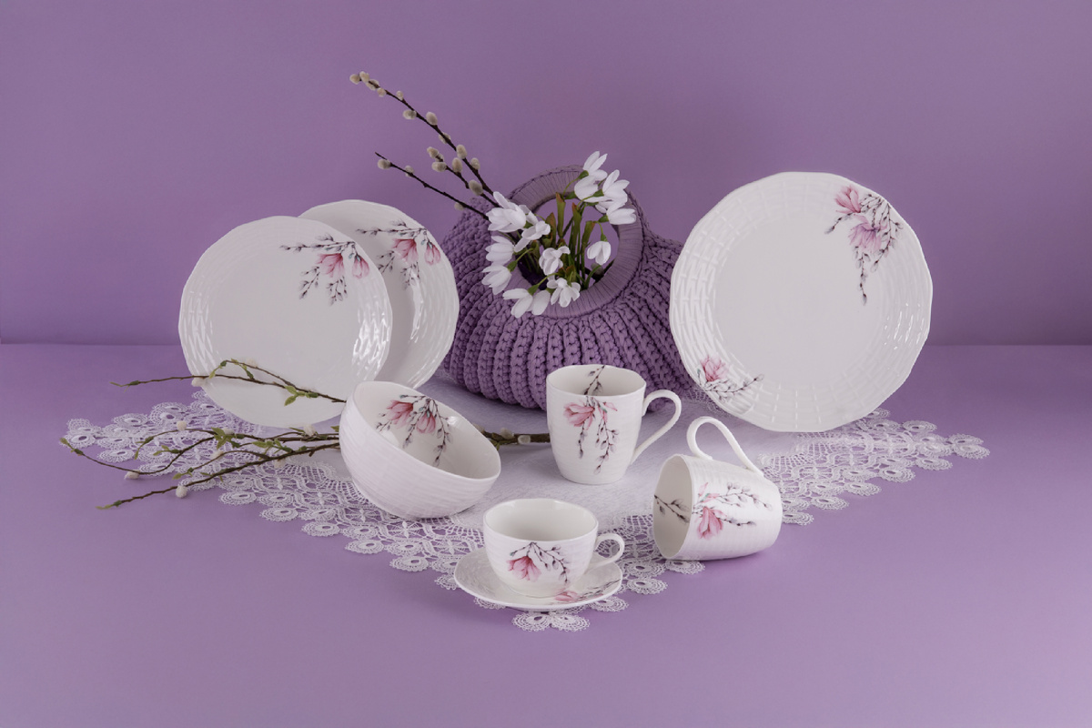 Коллекция фарфоровой посуды Magnolia от FISSMAN