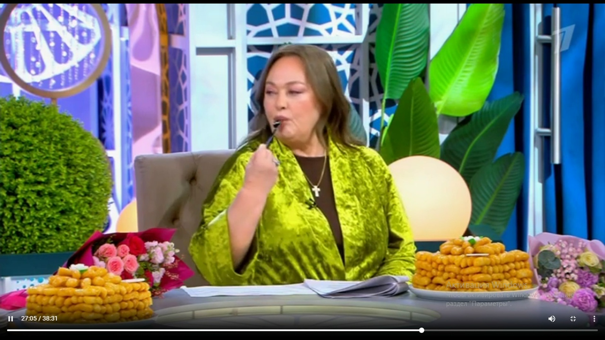 Кадр передачи. Фото автора. 