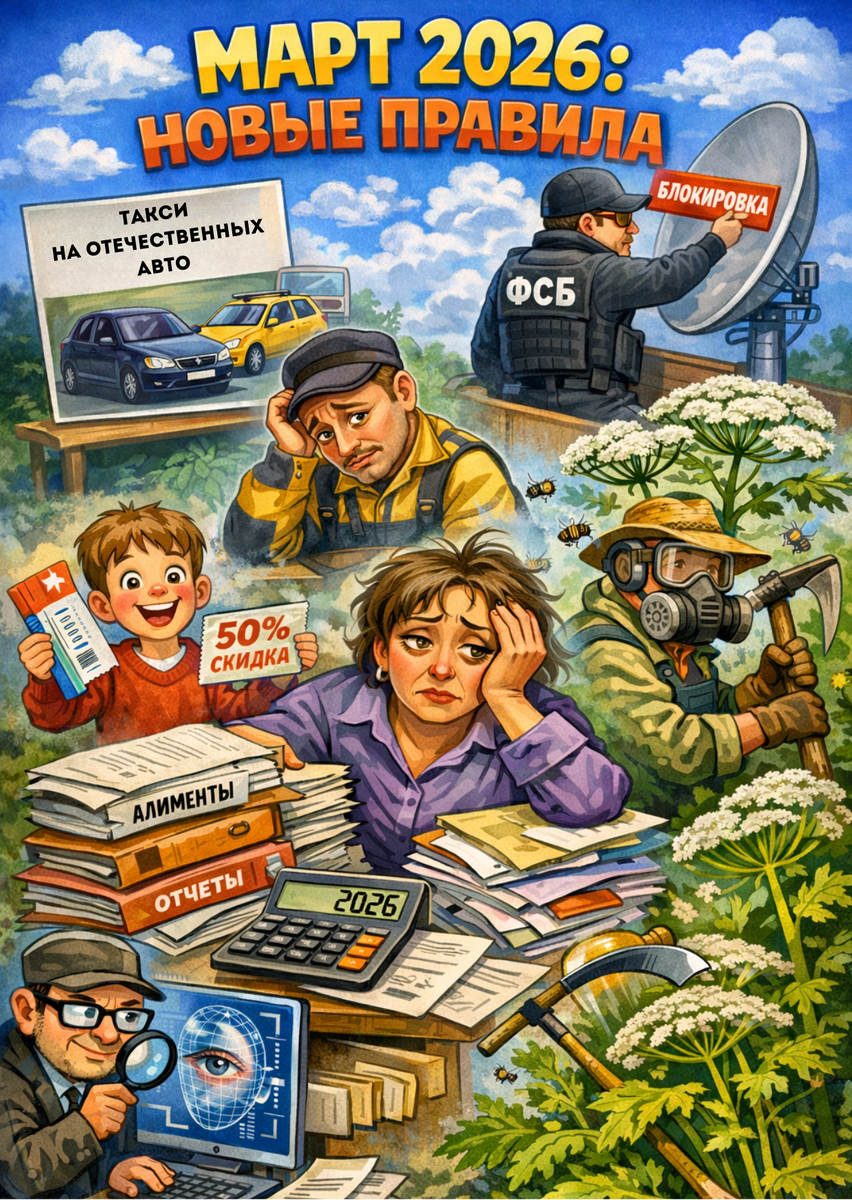 Изменения законов с марта 2026