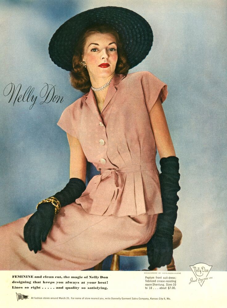 Реклама Nelly Don, 1945