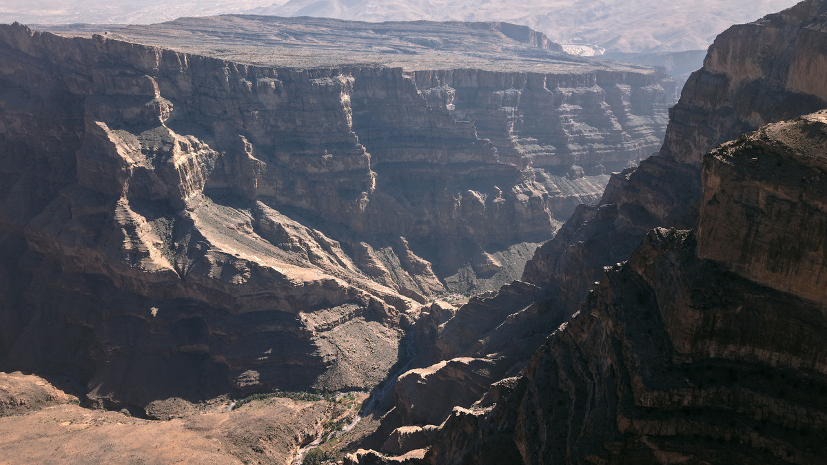 Плато Jebel Shams в Омане