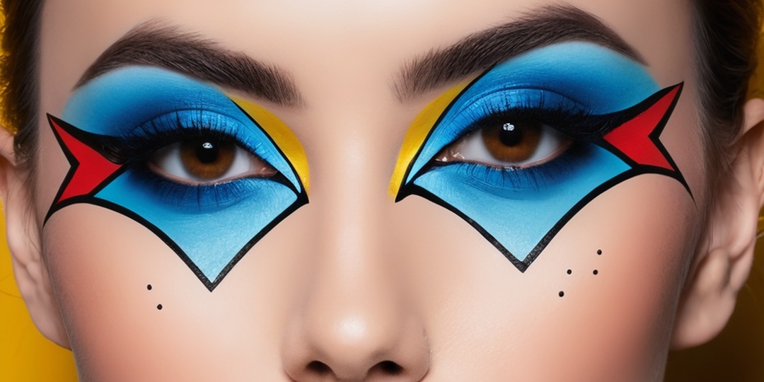 Как сделать макияж в стиле поп-арт яркие цвета и контуры