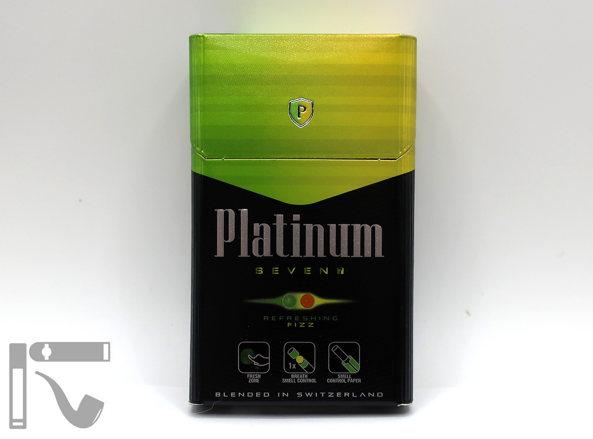 Сигареты Platinum 7 Refreshing Fizz. Фото: © канал "Уголок Курильщика"