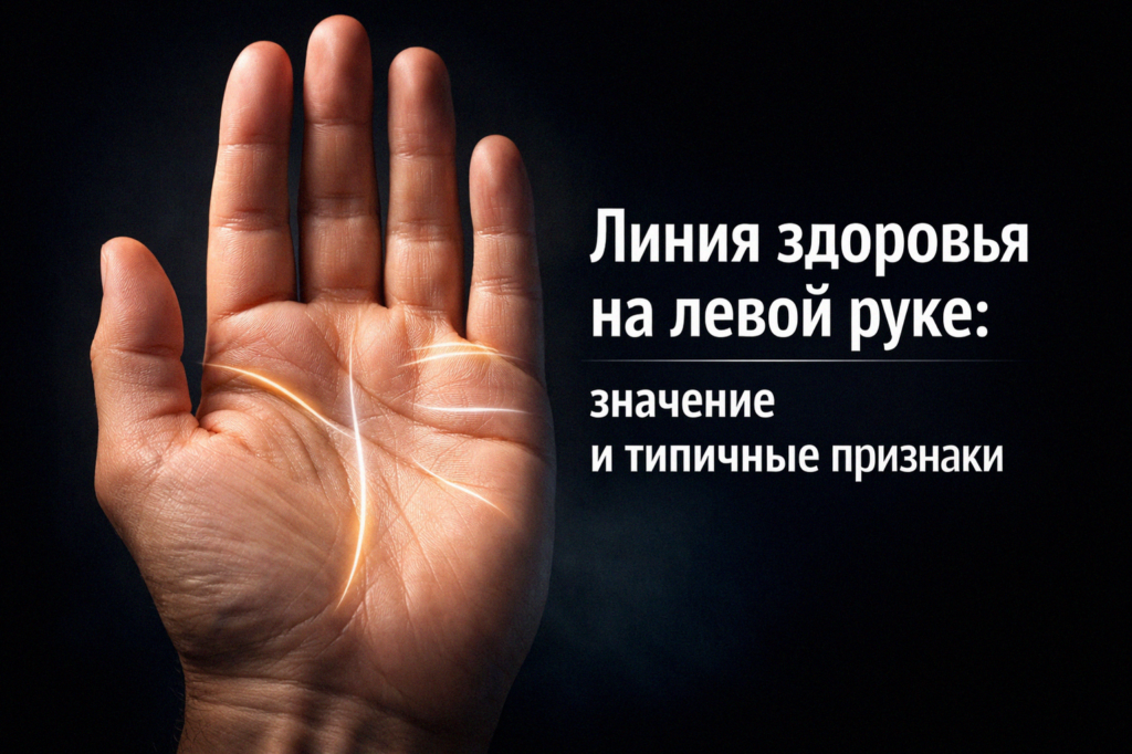    Изображение линии здоровья на левой руке и ее значений admin