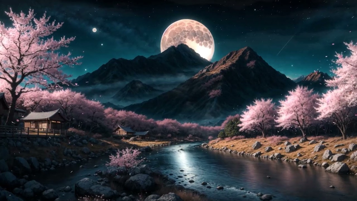 Полнолуние в стадии затмения