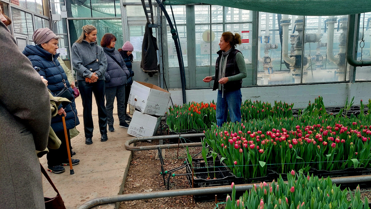 Экскурсовод рассказывает об истории предприятия и что здесь выращивают |©yoklmnru 2026