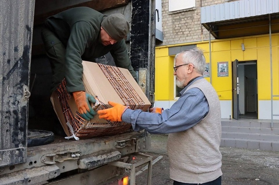    В Донецк пришел гуманитарный груз из Нижегородской области. Фото: ТГ/Чертков