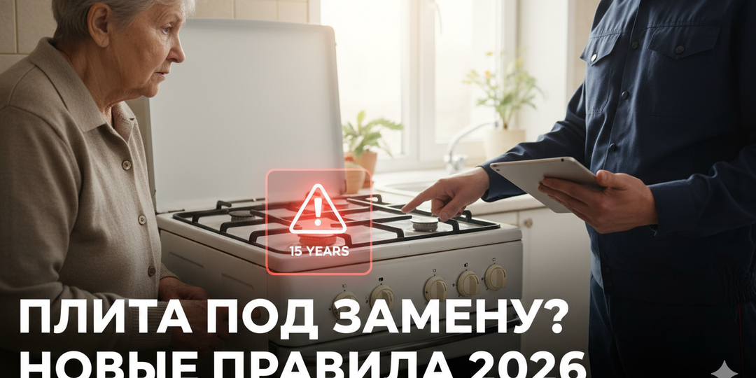 Срок службы плиты 15 лет: почему с марта 2026 года газовщики начнут массово выписывать предписания на замену техники