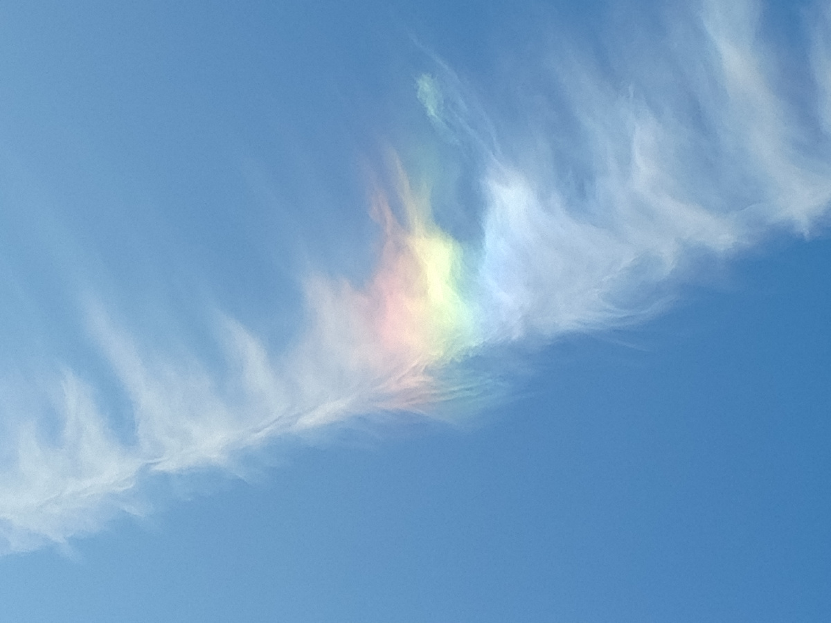 Иризация облаков. Фото авторов