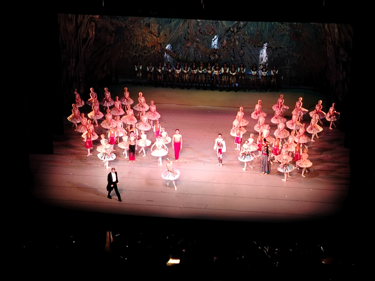 О.Скорик выводит на поклоны дирижёра