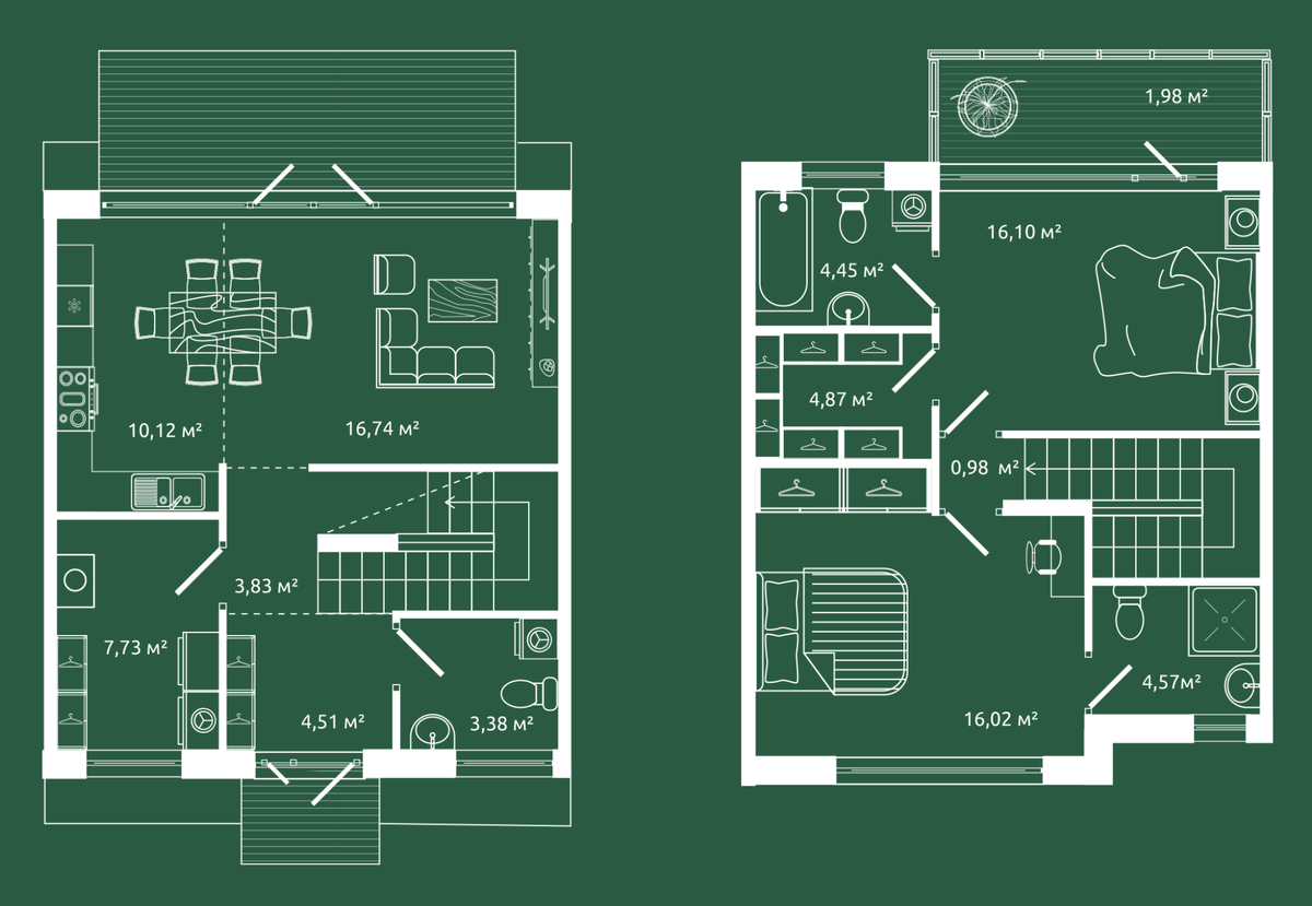 Планировка Урбан-Виллы SMART