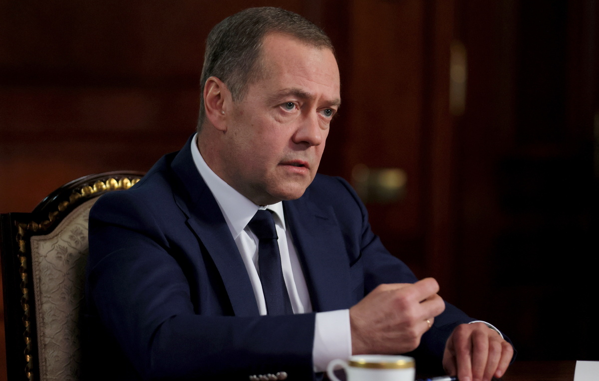    Заместитель председателя Совбеза РФ Дмитрий Медведев  Секретариат заместителя председателя Совета безопасности РФ/ТАСС