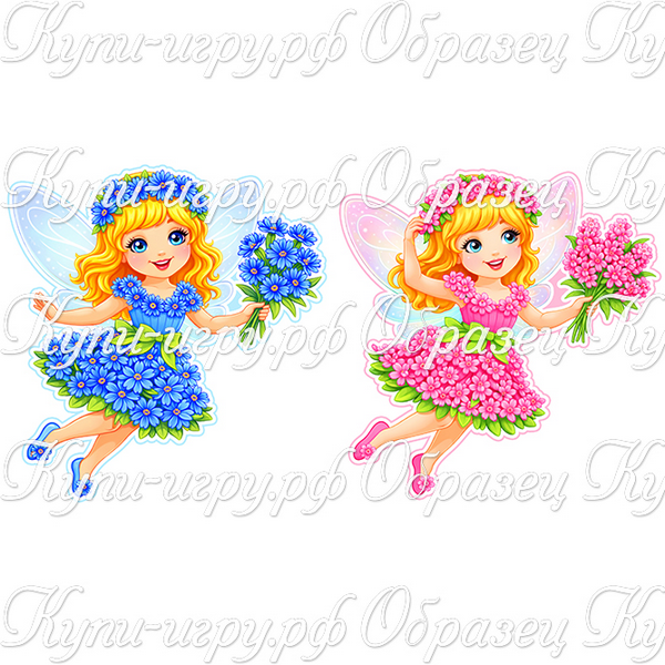 Весенние цветочные феи для оформления в детском саду