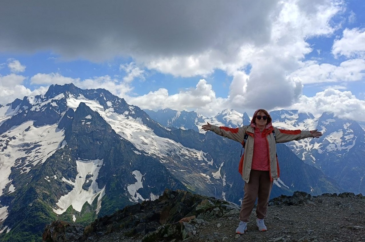 Фото автора. Здесь не было страшно, хотя чуть не свалилась. Зато интересно.