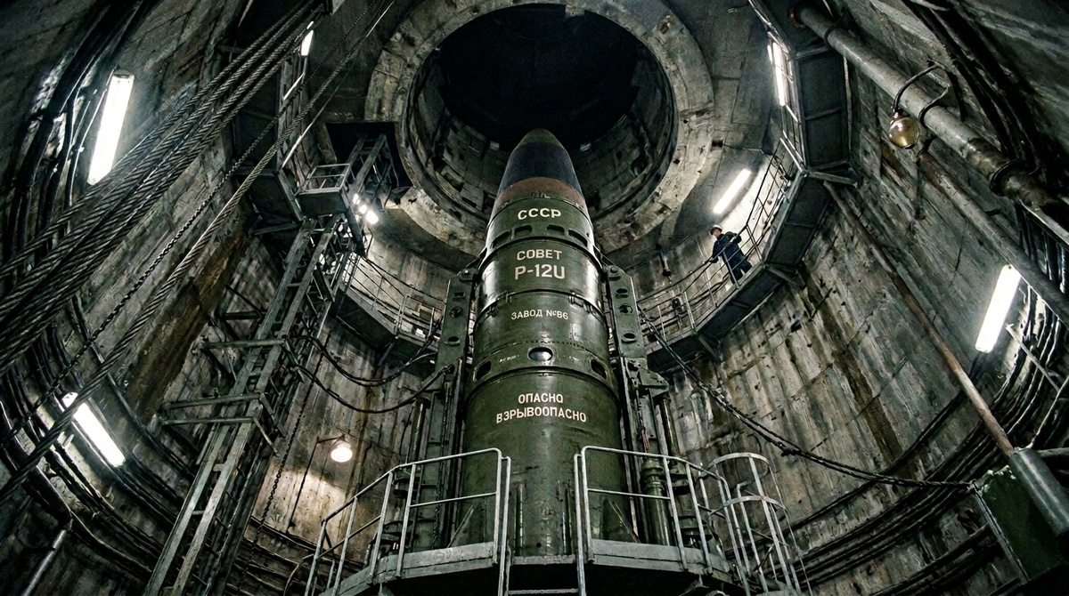 Баллистическая ракета  внутри пусковой шахты