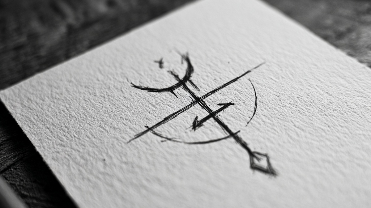 Пример: астрологический сигил на транзит Венера в Овне квадрат Юпитер в Раке