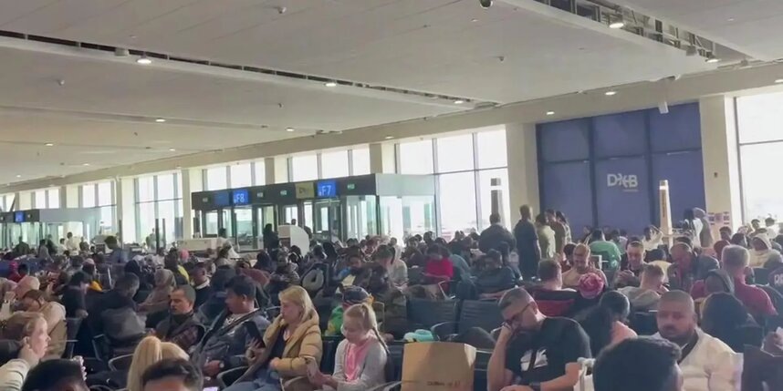    Ситуация в аэропорту в ОАЭскриншот видео