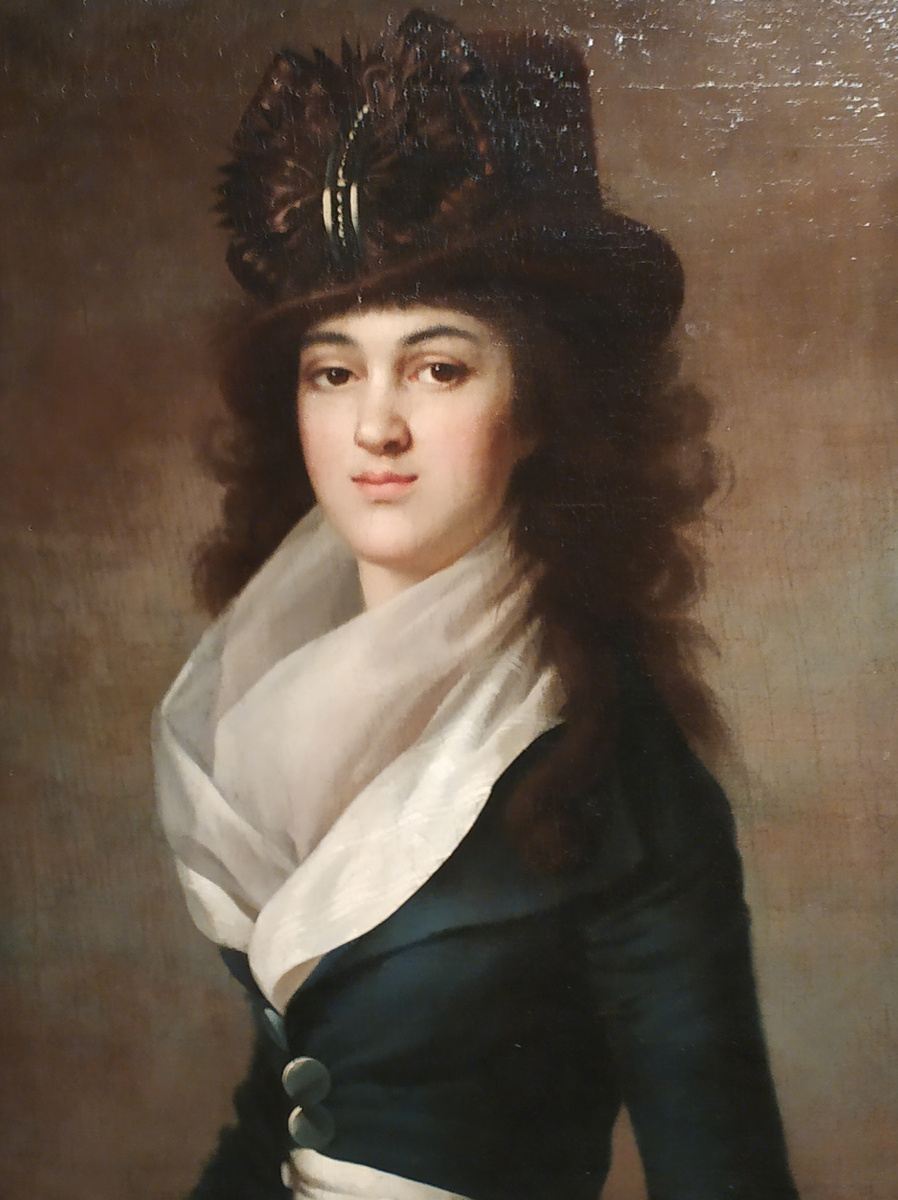 Портрет Анны Лопухиной кисти придворного живописца павловского двора Жан-Луи Вуаля