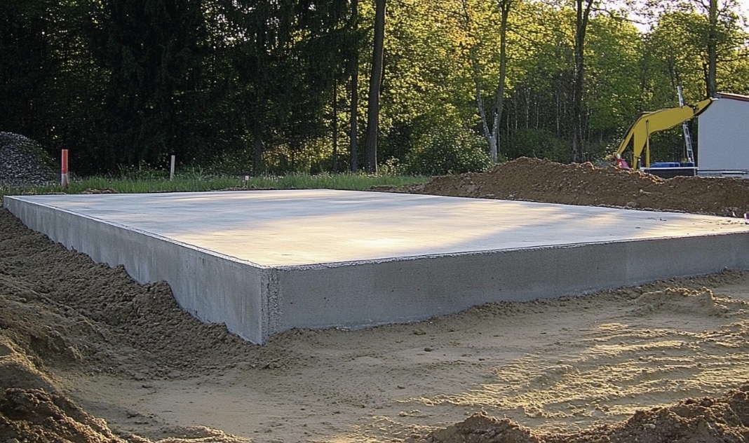 Ленточно- плитный фундамент