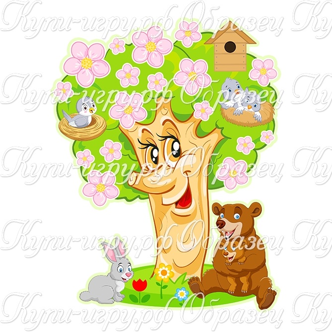 Весеннее дерево для оформления в детском саду