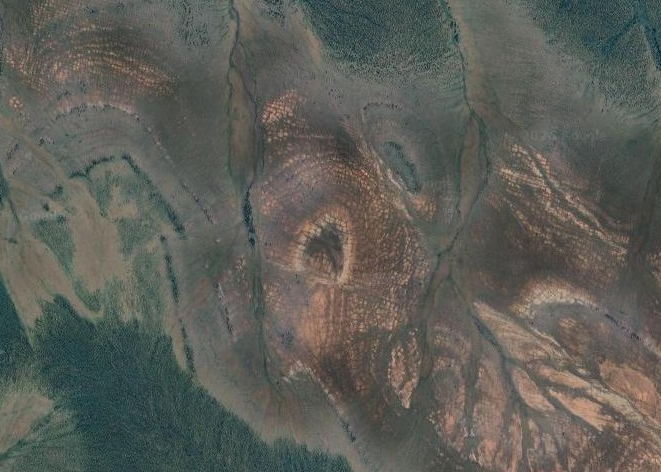 Беенчиме-Салатинский кратер (Google Maps)