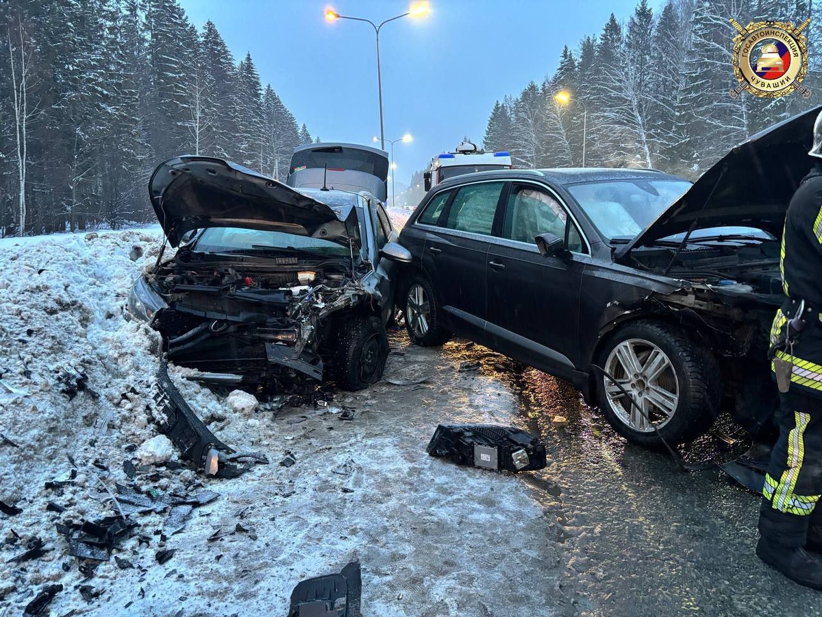    Три человека получили травмы в ДТП в Чебоксарском округе
