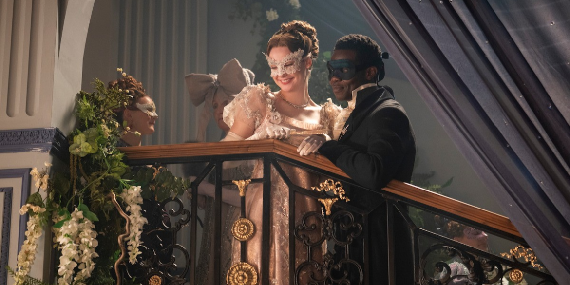 Кадр из 4 сезона "Бриджертонов", Франческа и Джон