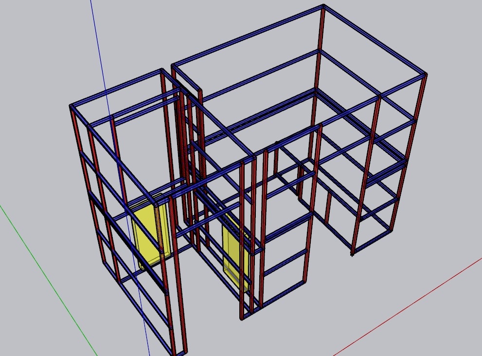 3д модель будущего каркаса