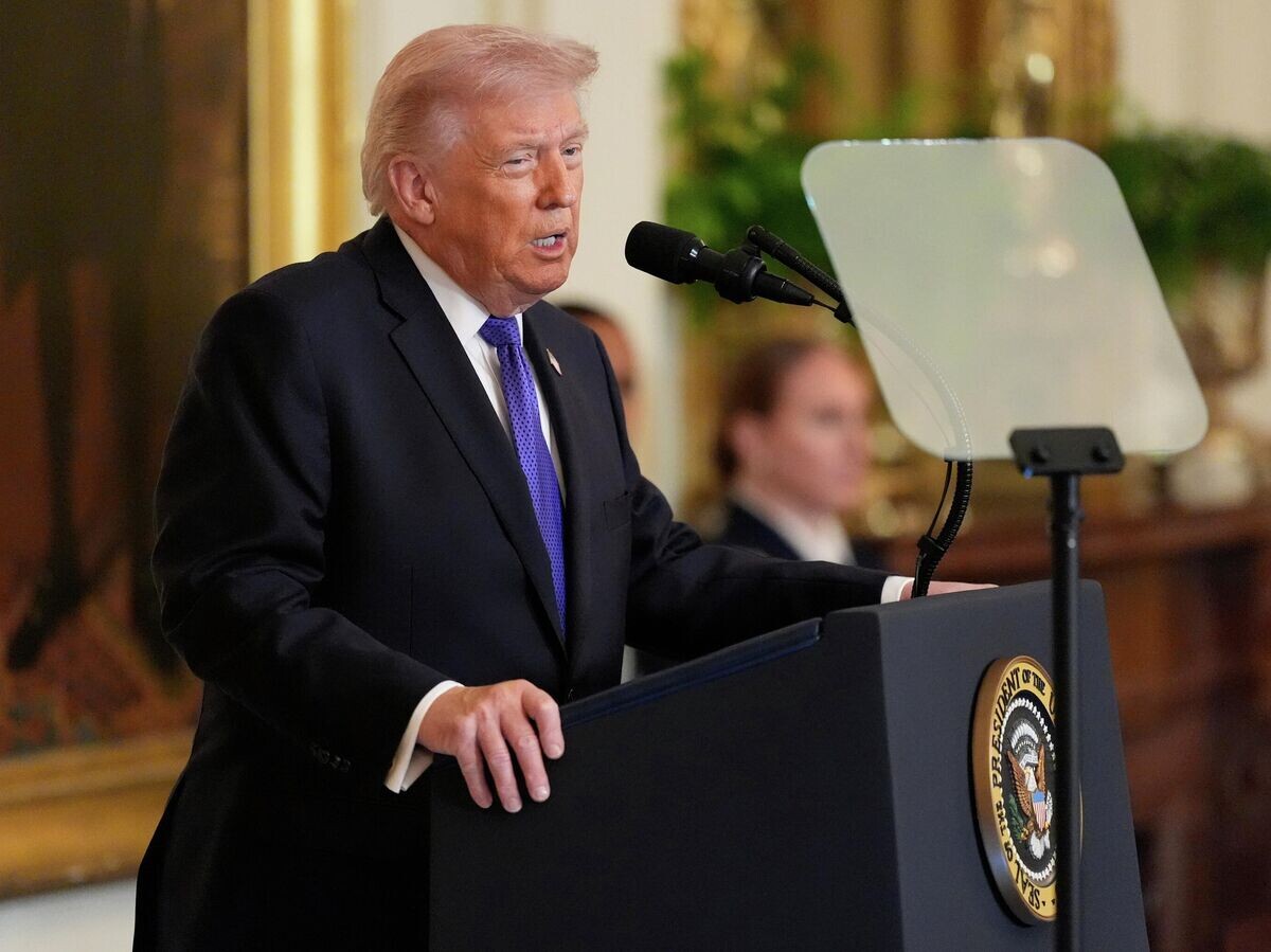    Президент США Дональд Трамп | © AP Photo / Mark Schiefelbein