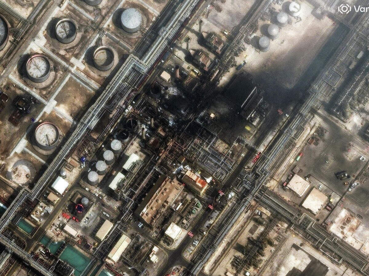    Последствия атаки НПЗ Saudi Aramco | © REUTERS / Vantor