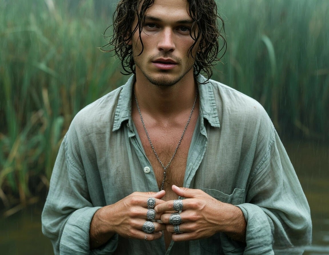 «Меня нет. Есть только отражения в твоих глазах. Скажи, кого ты хочешь во мне видеть? Я могу им стать. На сегодня.»