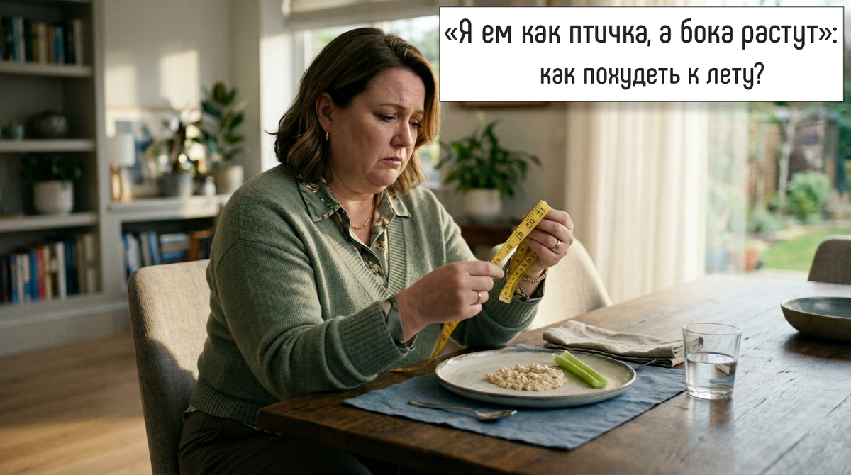 «Я ем как птичка, а бока растут»: почему после 45 лет классические диеты делают нас толще, и как обмануть свой организм этой весной