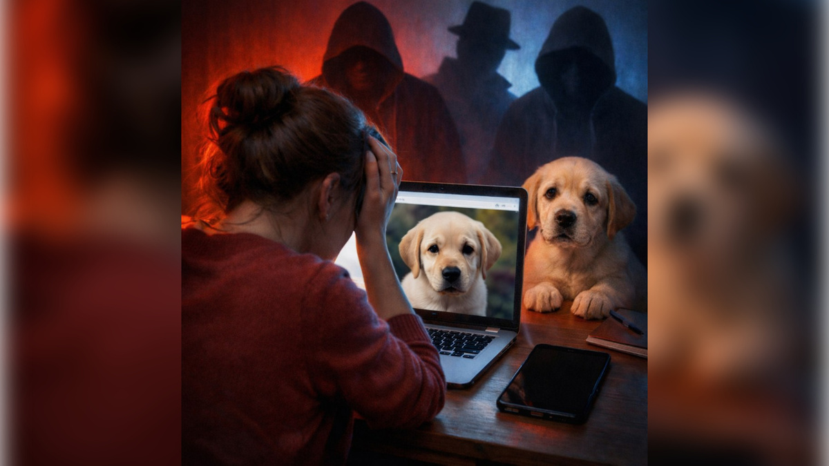    Курянка хотела купить щенка, но стала жертвой обмана мошенников