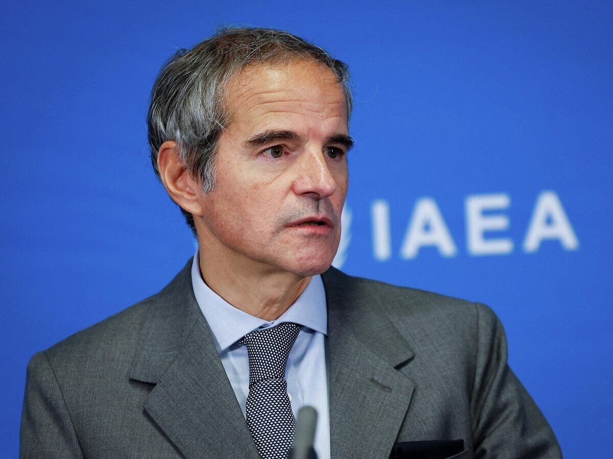    Генеральный директор МАГАТЭ Рафаэль Гросси во время пресс конференции в Вене | © REUTERS / Lisa Leutner