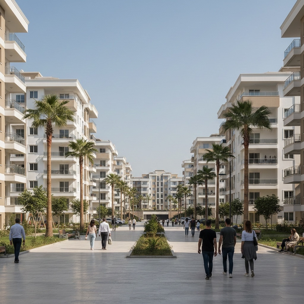 Обычный жилой район в Анталье.