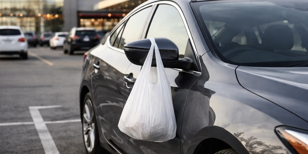 Пакет на зеркале — не мусор, а ловушка: новая схема угона на парковках