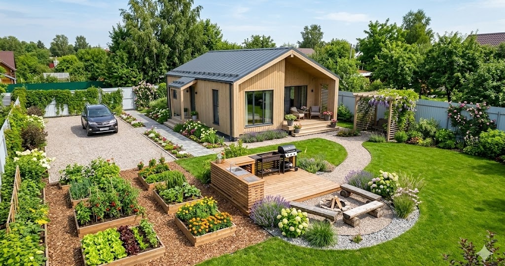 Жизнь на 6 сотках: Как распланировать участок, чтобы поместились и дом, и огород, и зона отдыха