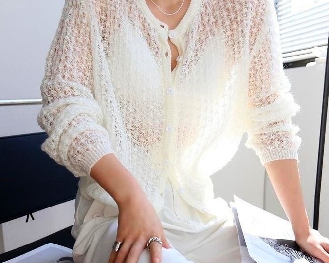 Узоры для жакетов и кардиганов спицами: 10 вариантов со схемами