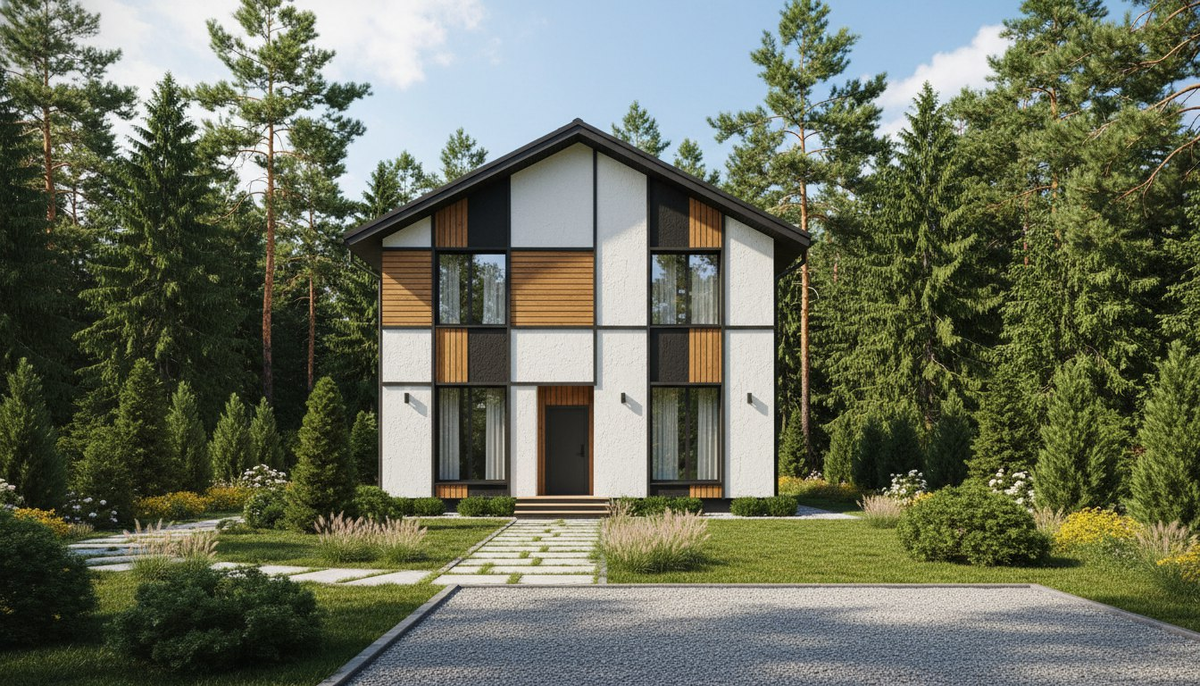 Дом 100 м² в Крыму под ключ, проект 2026 года