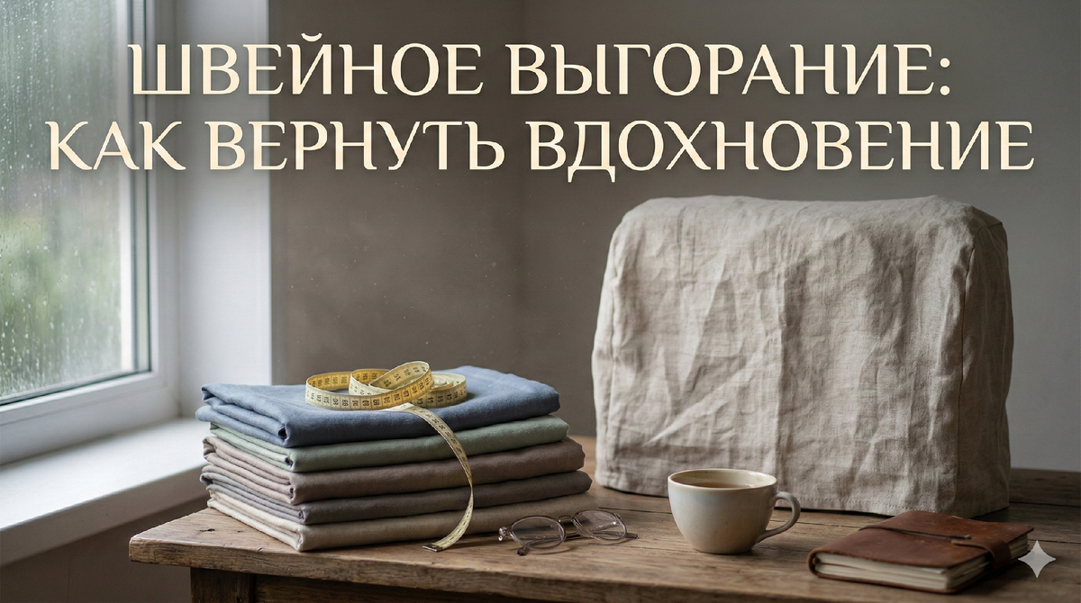 Знакомое чувство: тканей полный шкаф, идей еще больше, а к машинке не подходите неделями? Разбираемся, как победить творческий кризис и снова начать шить в удовольствие.