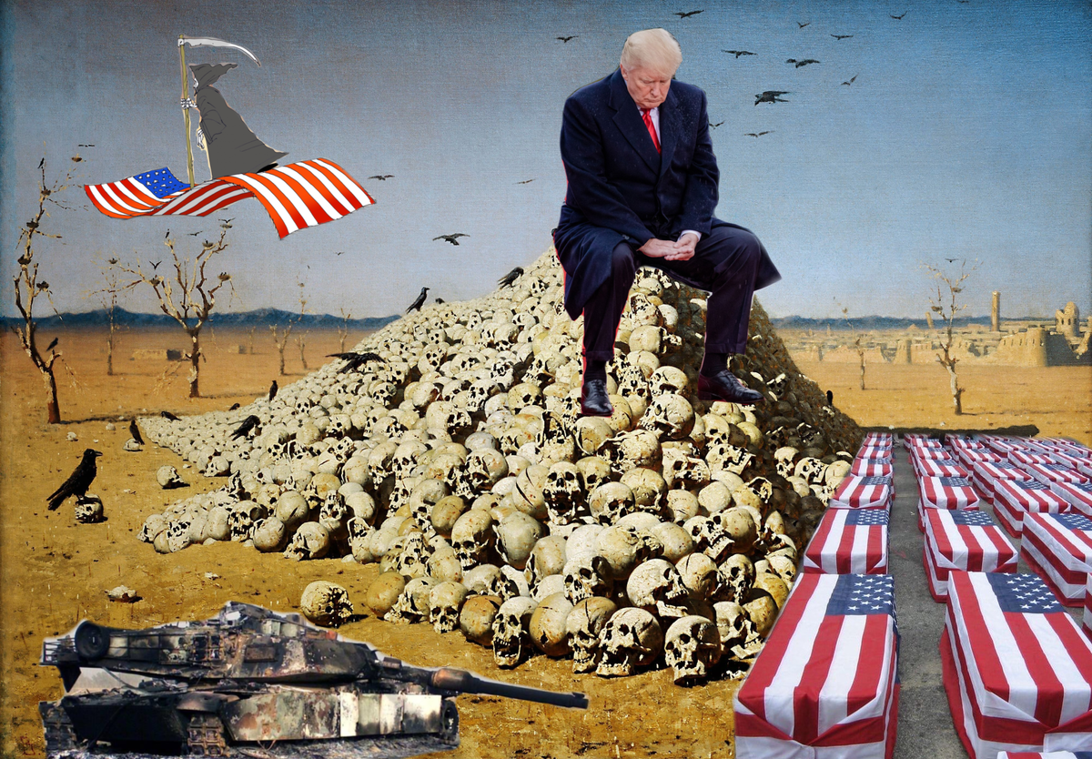 Диктатор Трамп Война.  